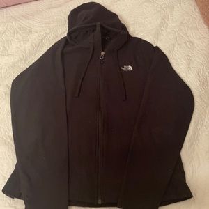 the north face black zip up